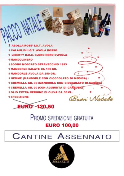 Promo natale 2024 Assennato Vini e Prodotti tipici siciliani